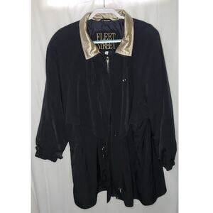 Fleet Street Black Gold Long Jacket Size 3X